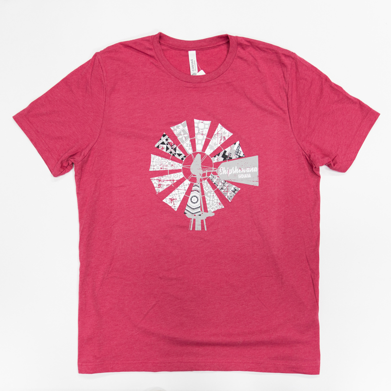 Windmill T-Shirt - Heathered Raspberry